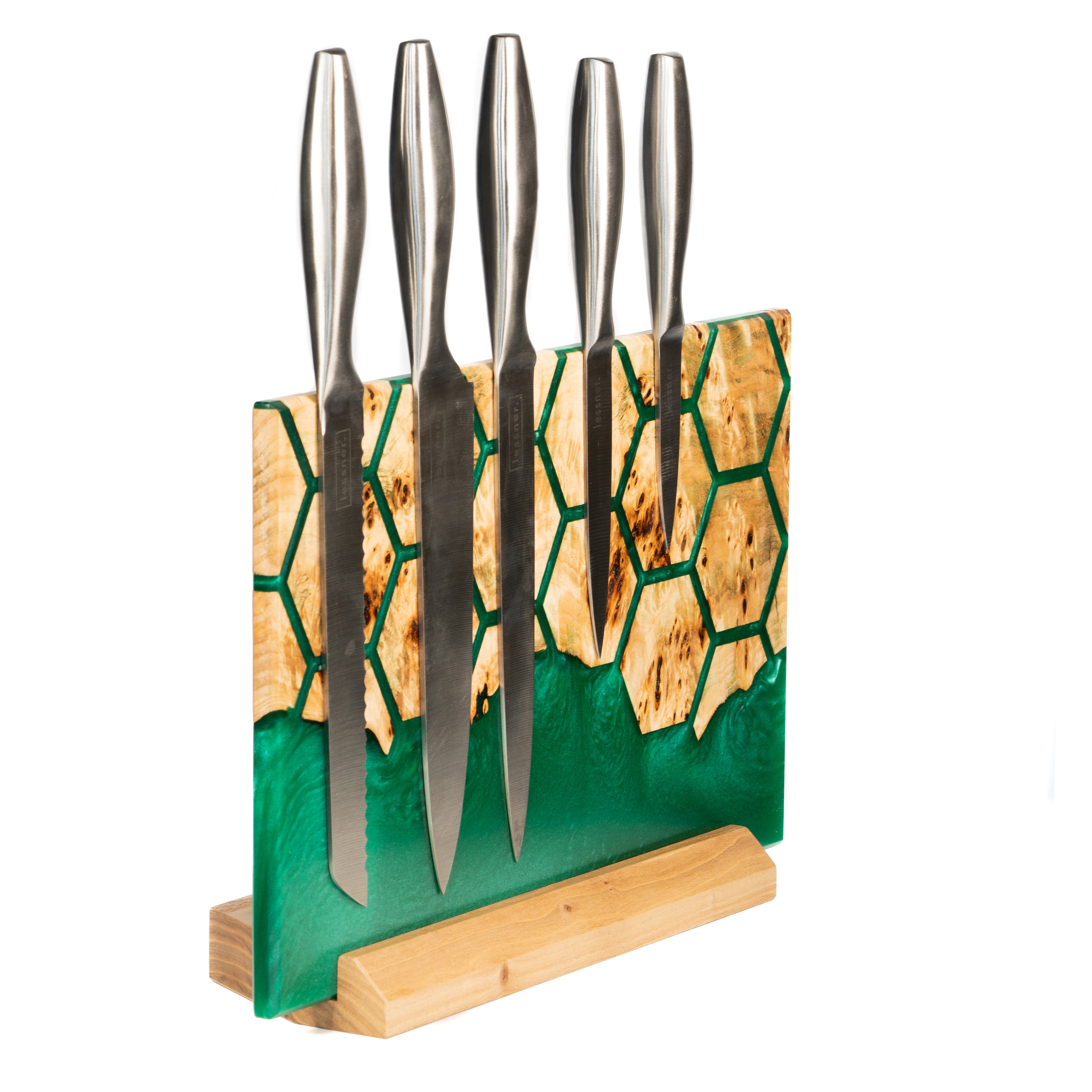ЮНІВЕРС. Прохолода Венери – магнітний тримач для ножів з дерева та епоксидної смоли